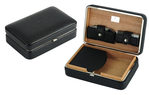 Premium Leather Travel Case With Spanish Cedar Lining